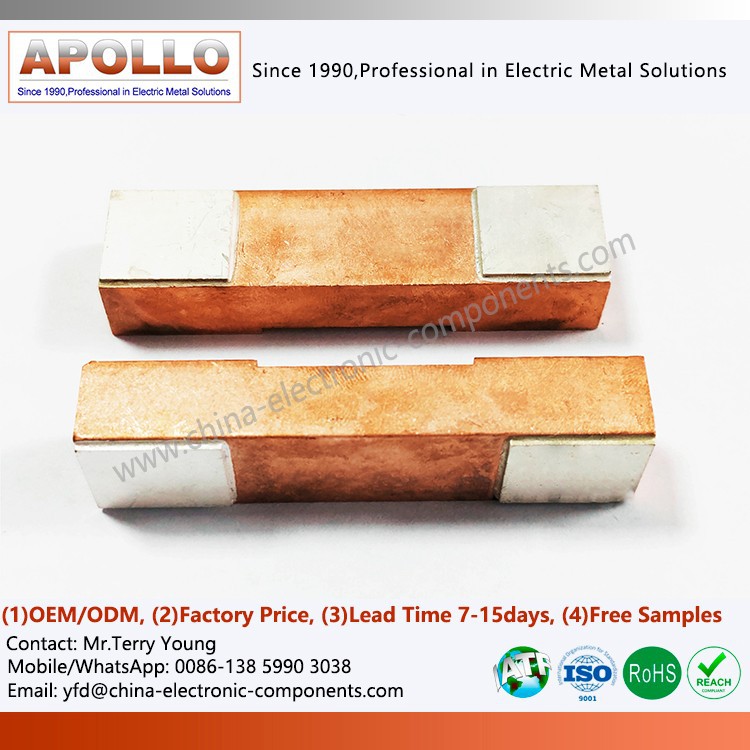 Silver Contact Brazing on Copper Bars